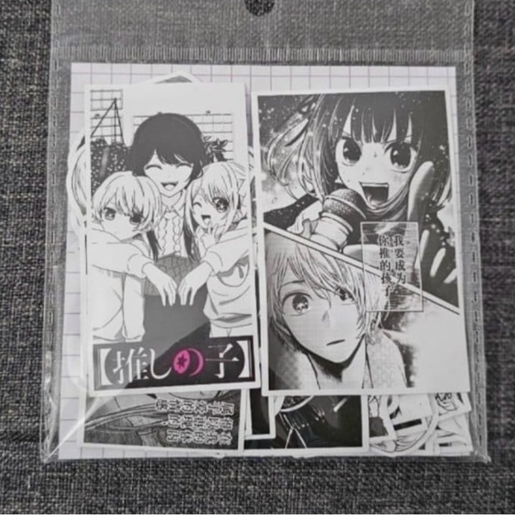 Oshi No Ko Sticker Set 70 pcs Black and White - Picture 1 of 6